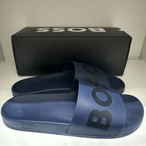 Hugo Boss - Mens Bay Slide - Dark Blue - Size 11